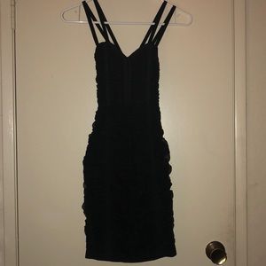black mesh dress